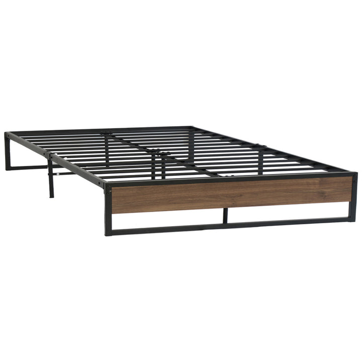 Garland (Queen) Metal Bed Frame - Black & Brown