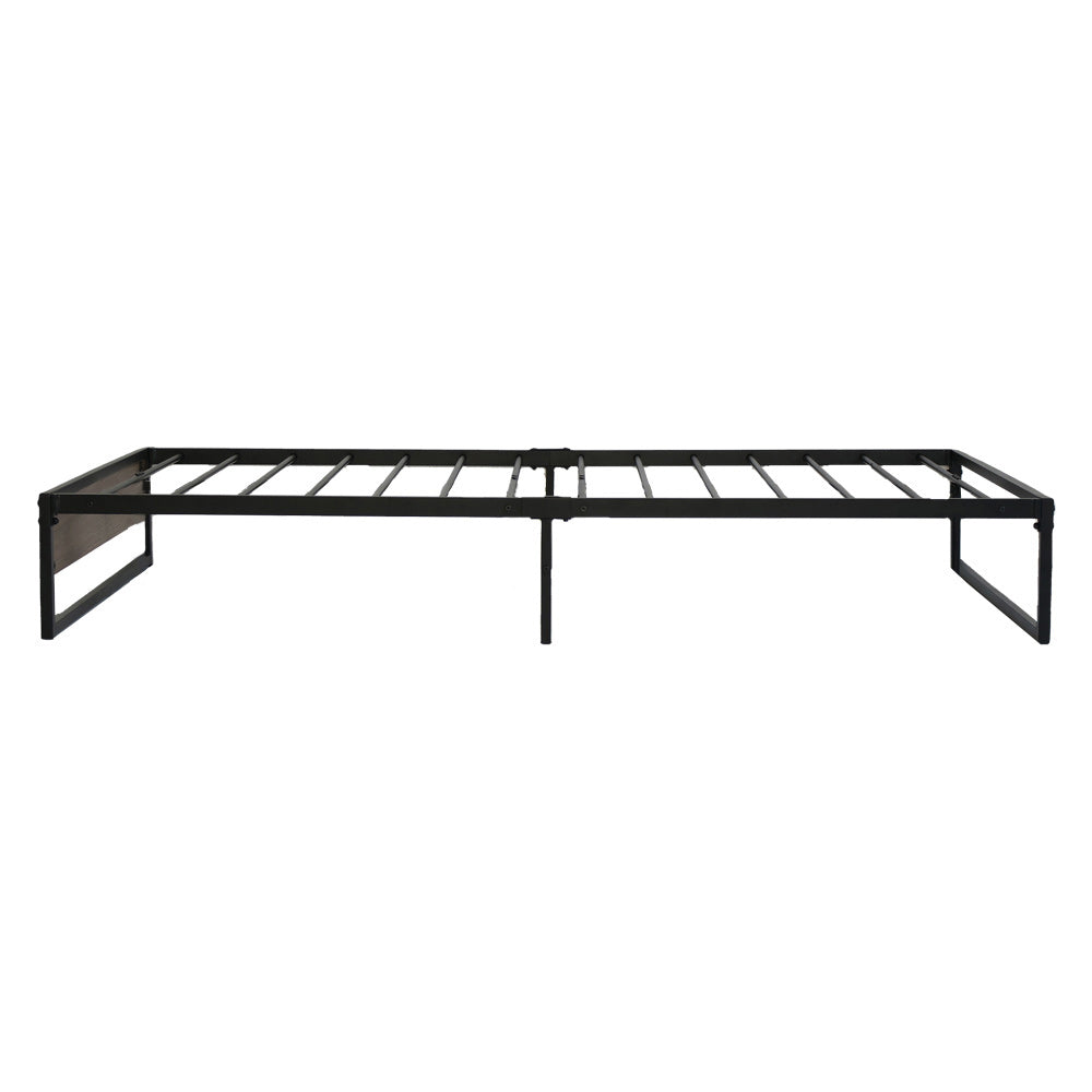 Garland (Single) Metal Bed Frame - Black & Brown - Homecoze