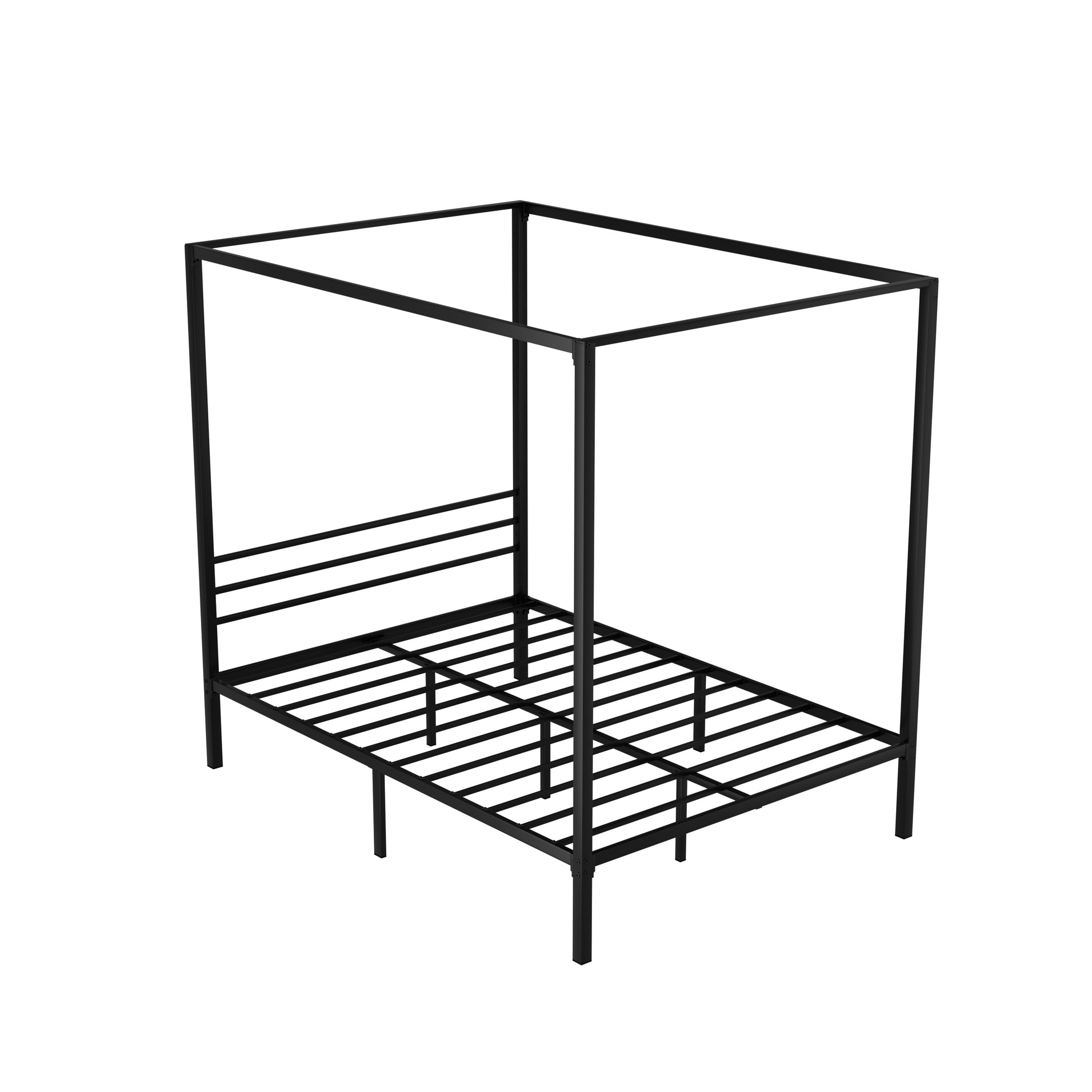 Paris (Double) Metal Poster Bed Frame - Black - Homecoze