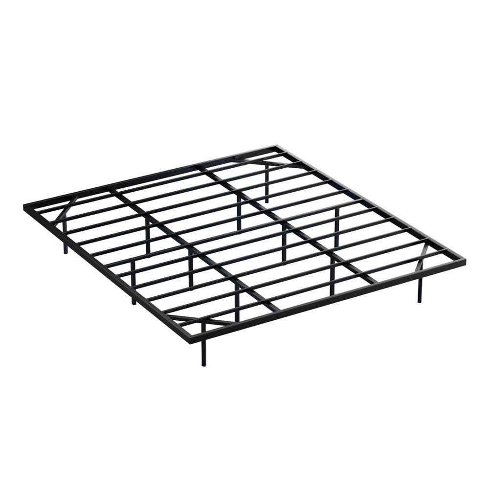 Vista (King) Metal Ensemble Bed Frame - Black - Homecoze