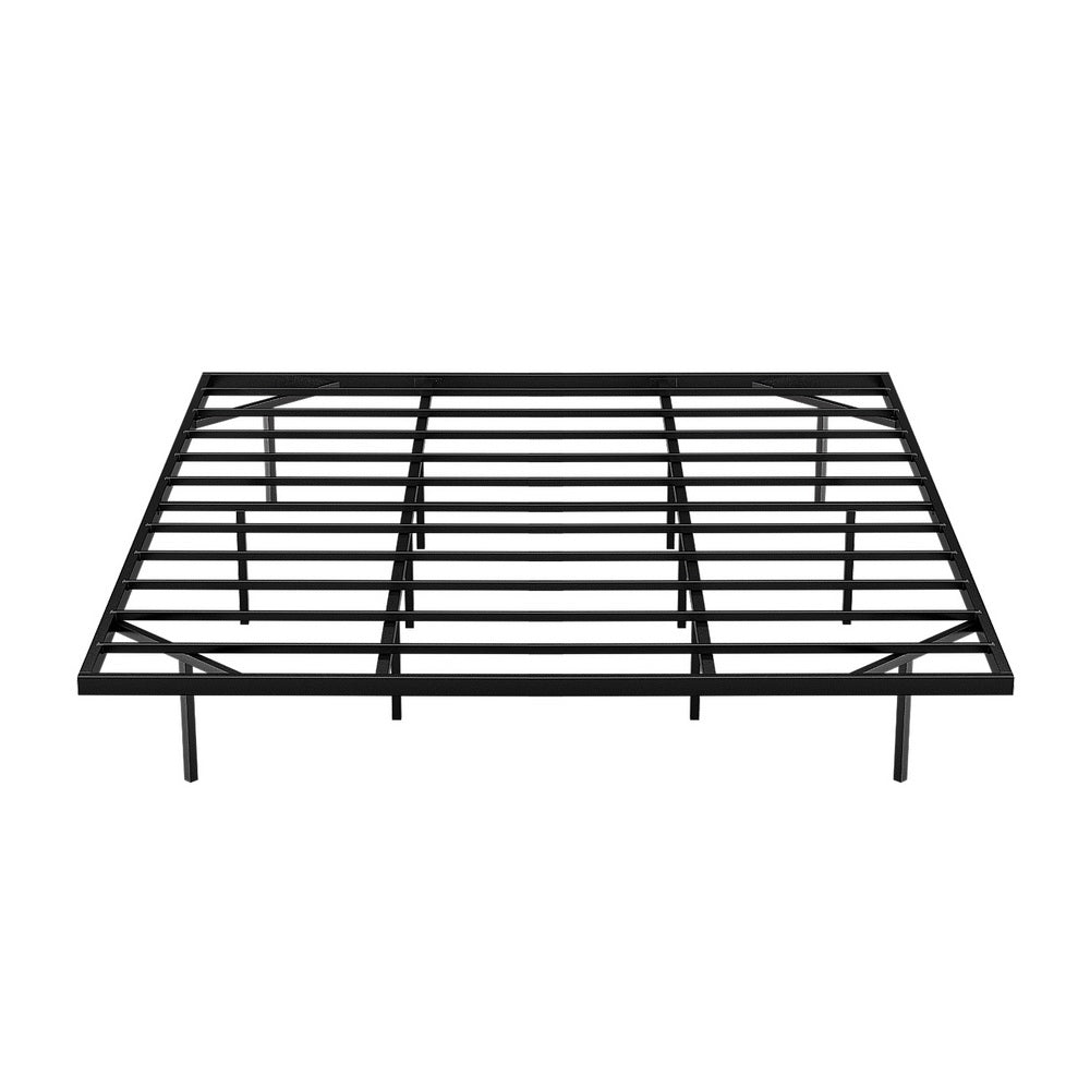 Vista (King) Metal Ensemble Bed Frame - Black - Homecoze
