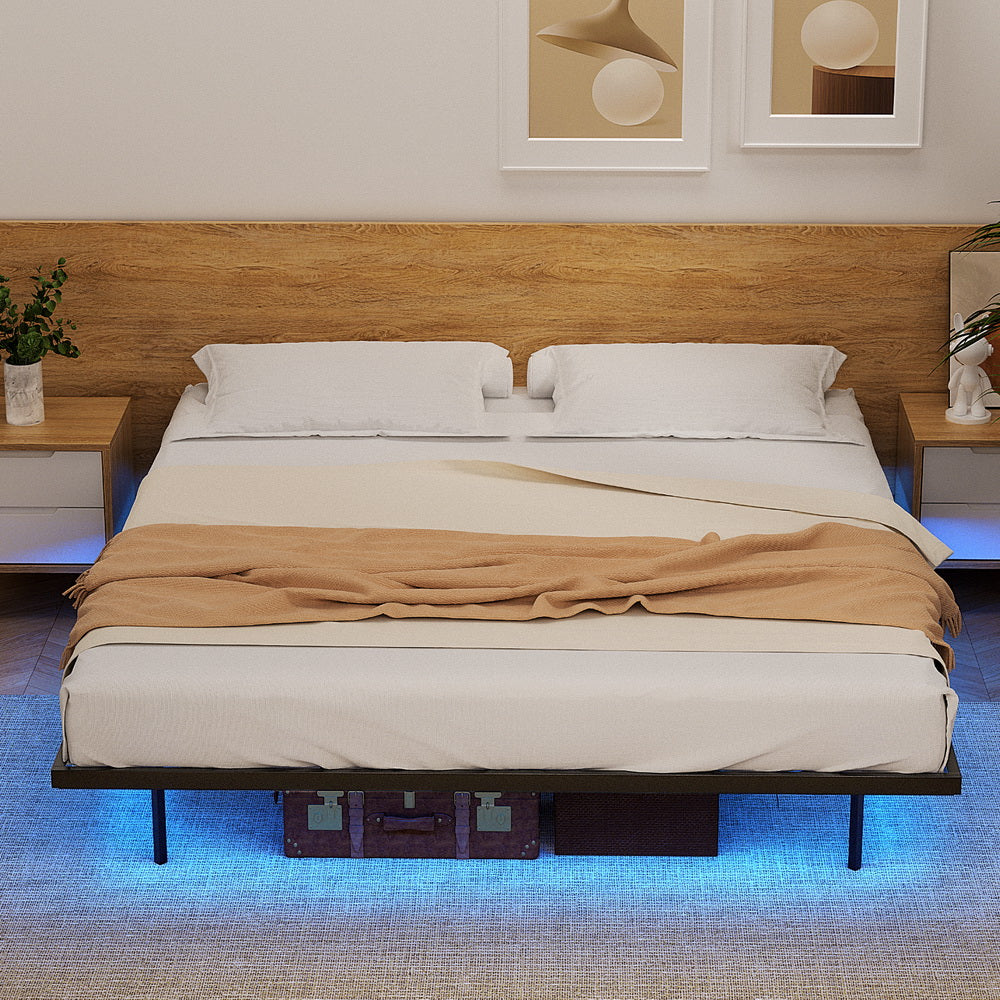 Vista (King) Metal Ensemble Bed Frame - Black - Homecoze