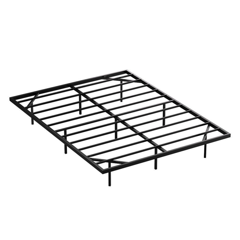 Vista (Queen) Metal Ensemble Bed Frame - Black - Homecoze