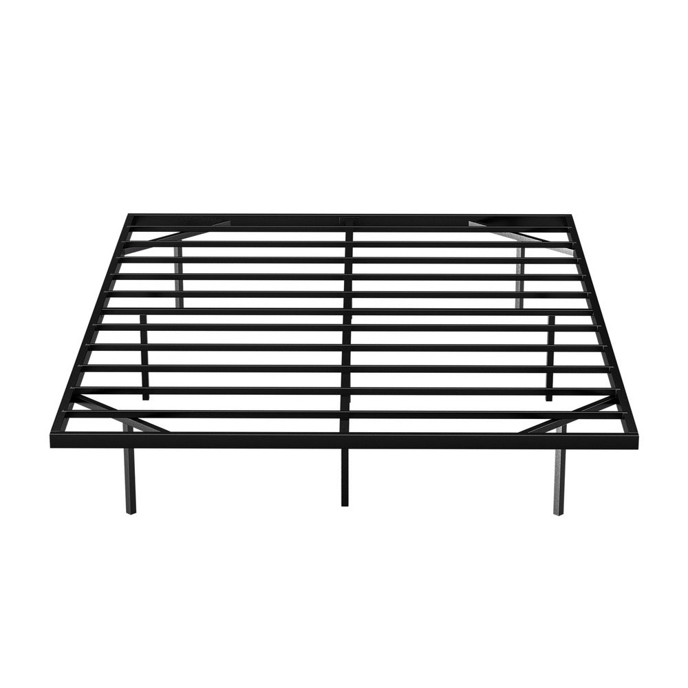 Vista (Queen) Metal Ensemble Bed Frame - Black - Homecoze