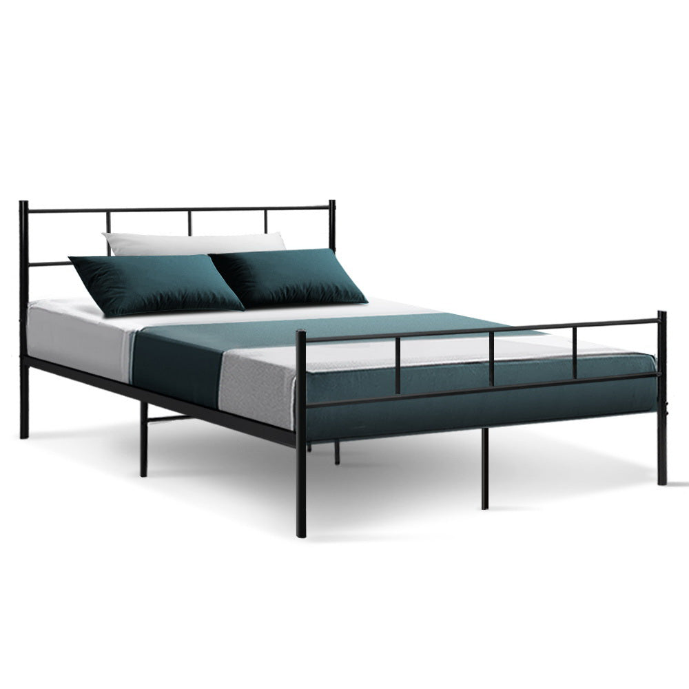 Dover (Double) Metal Bed Frame - Black - Homecoze