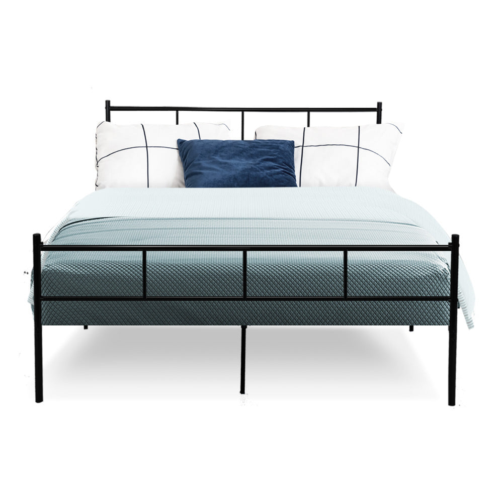 Dover (Double) Metal Bed Frame - Black - Homecoze