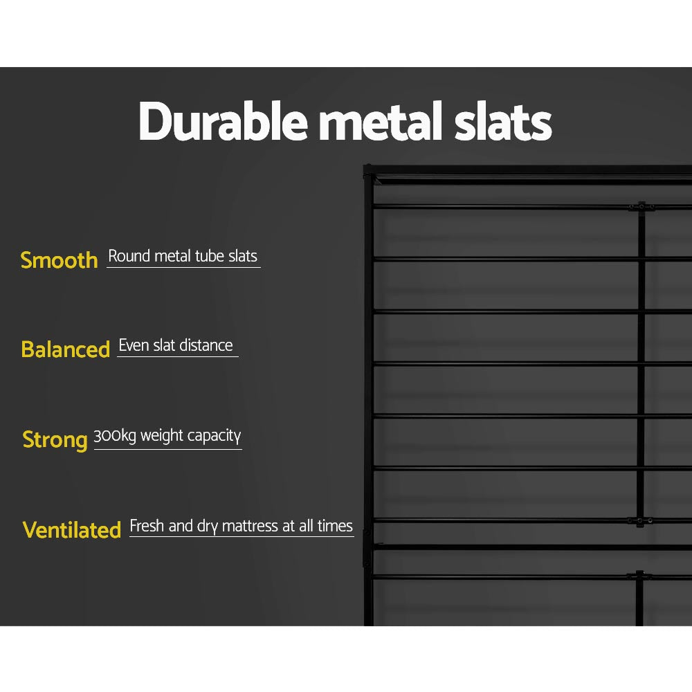 Dover (Double) Metal Bed Frame - Black - Homecoze