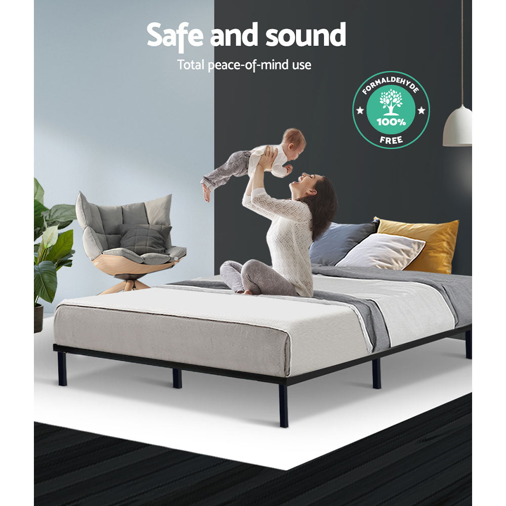 Canton (Double) Metal Bed Frame - Black - Homecoze