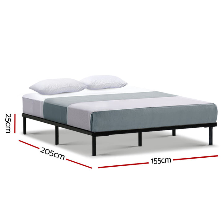 Canton (Queen) Metal Bed Frame - Black