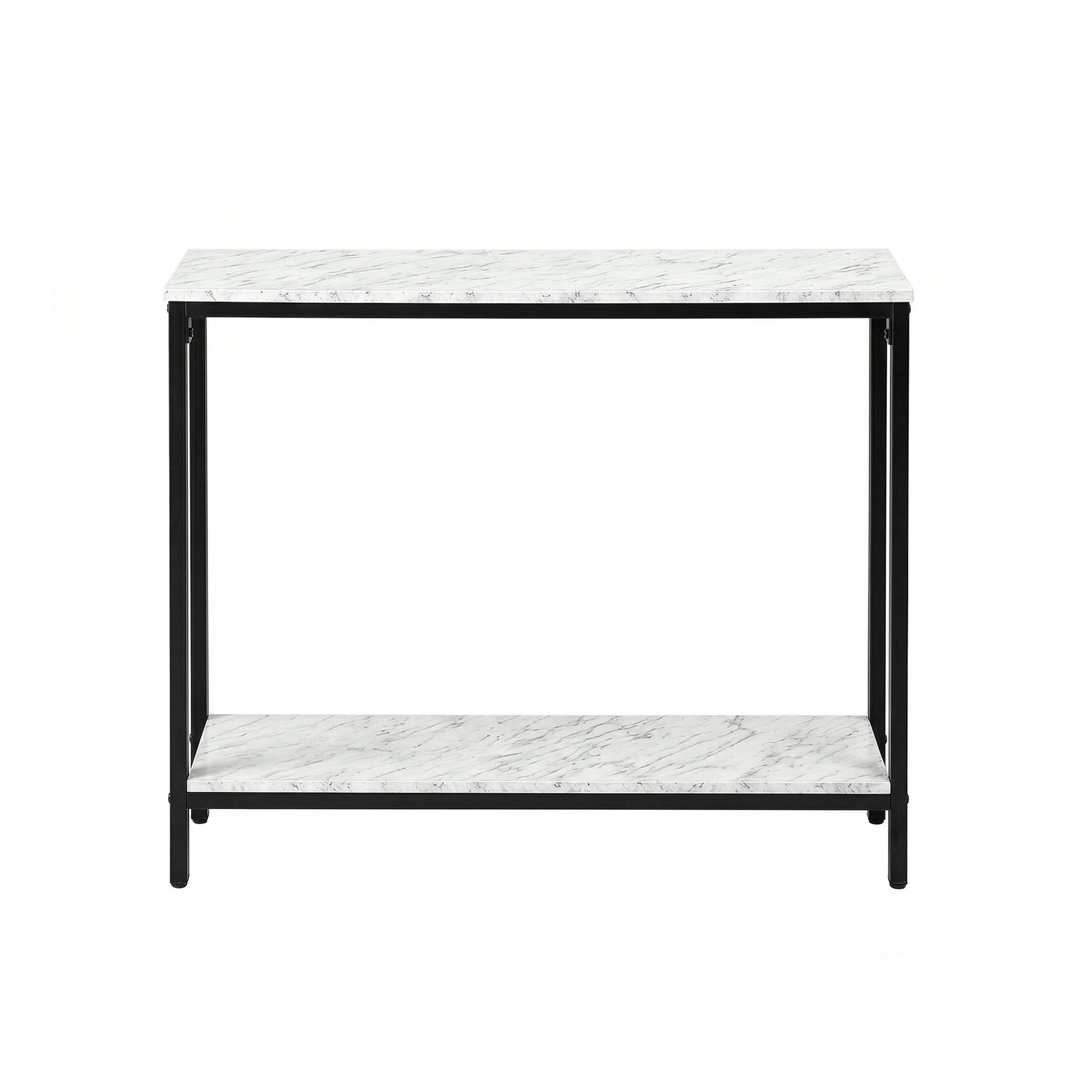 Artiss Console Table Entryway Hallway Display Desk Marble Effect White - Homecoze