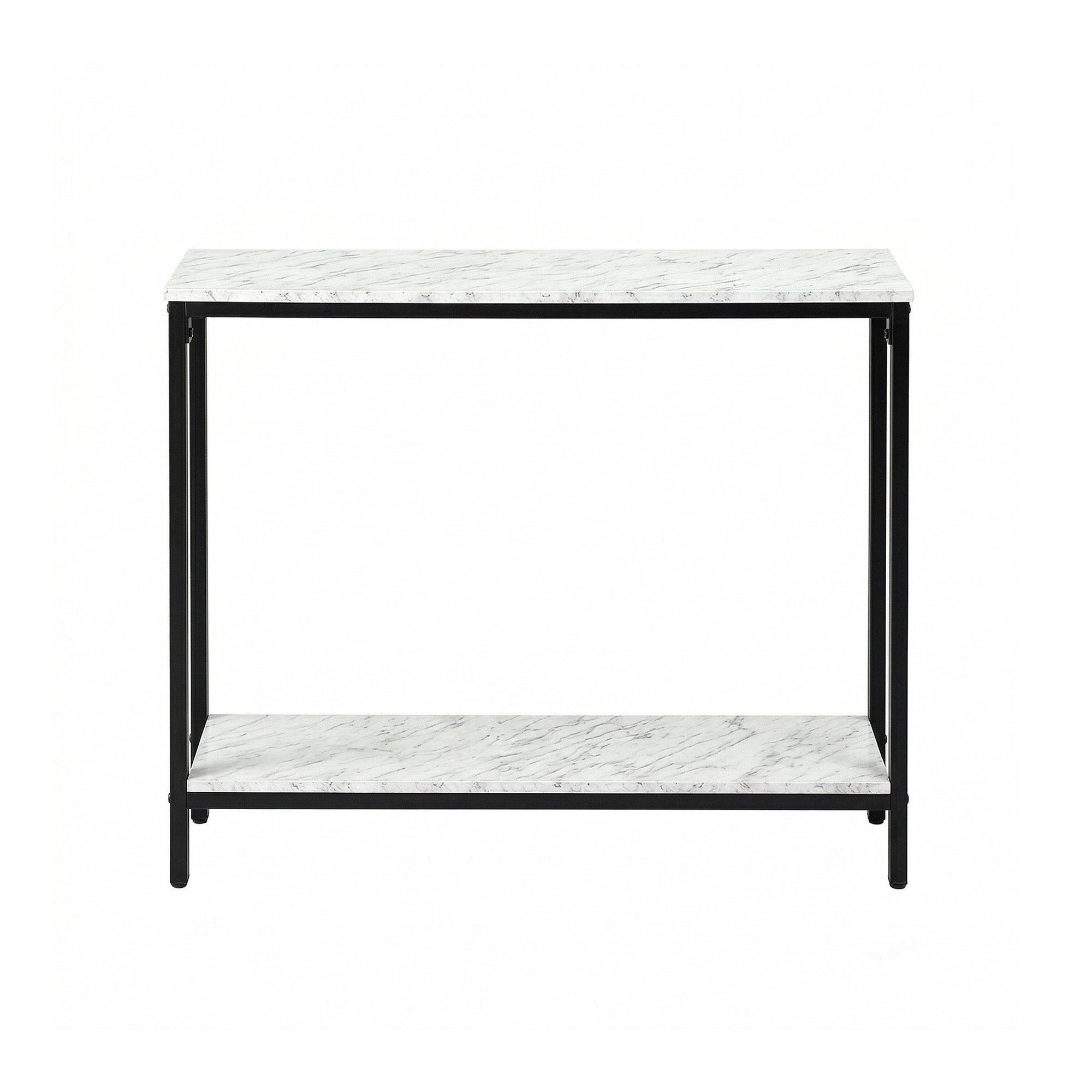 Artiss Console Table Entryway Hallway Display Desk Marble Effect White - Homecoze