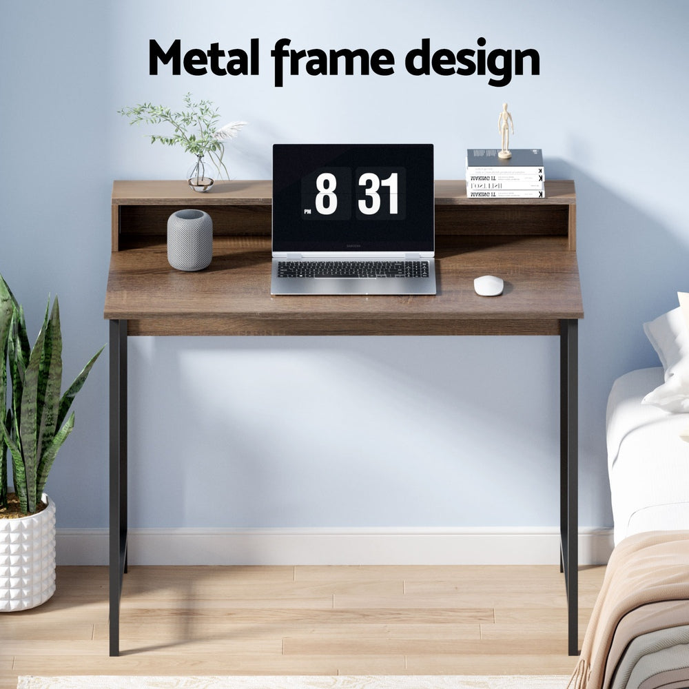 Computer Desk Metal Study Student Office Table - Homecoze
