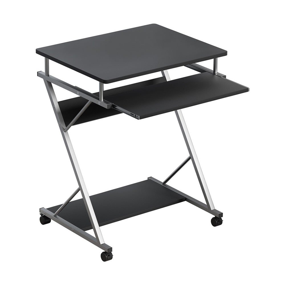 Metal Pull Out Table Desk - Black - Homecoze