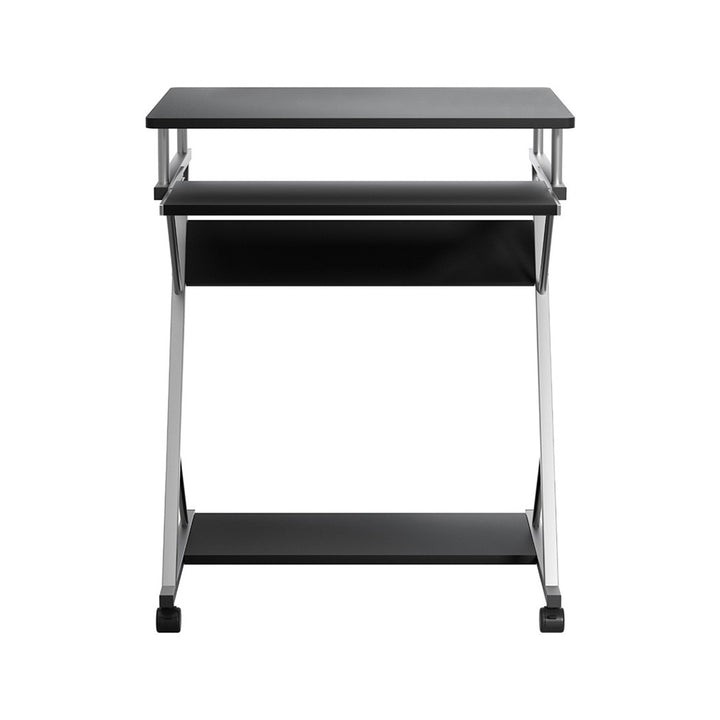 Metal Pull Out Table Desk - Black - Homecoze