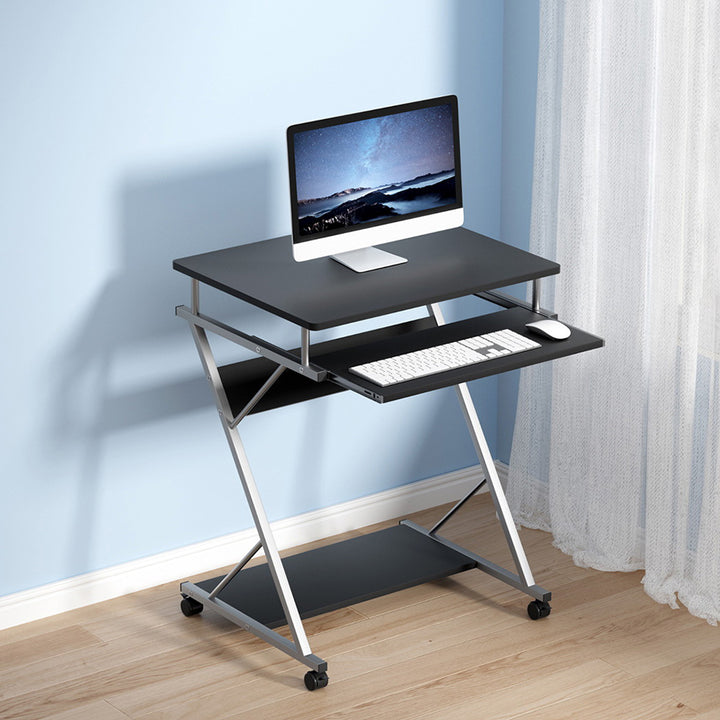 Metal Pull Out Table Desk - Black - Homecoze