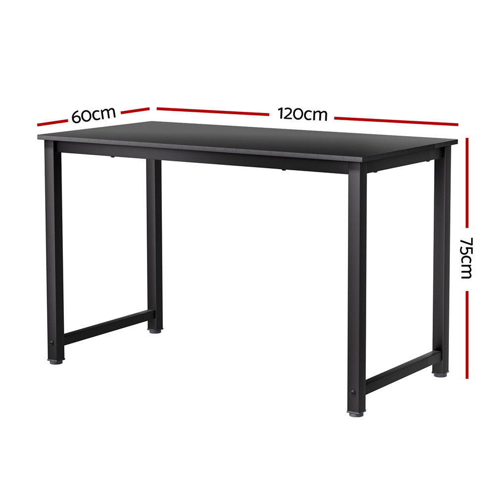 Office Desk Home Study Table 120CM - Black - Homecoze