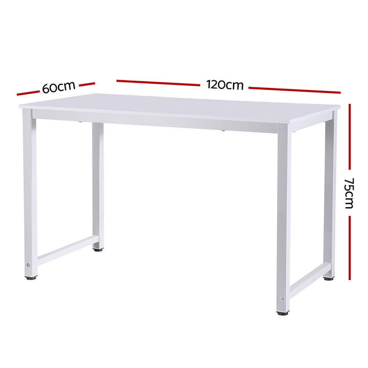 Office Desk Home Study Table 120CM - White