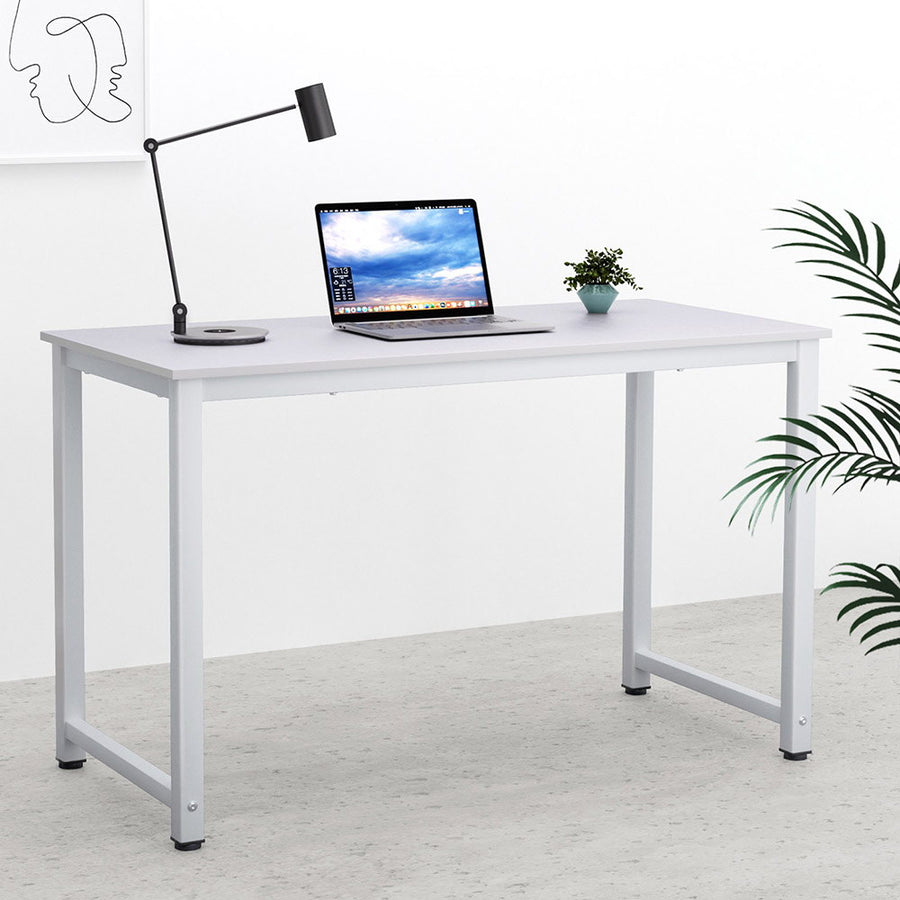 Office Desk Home Study Table 120CM - White - Homecoze