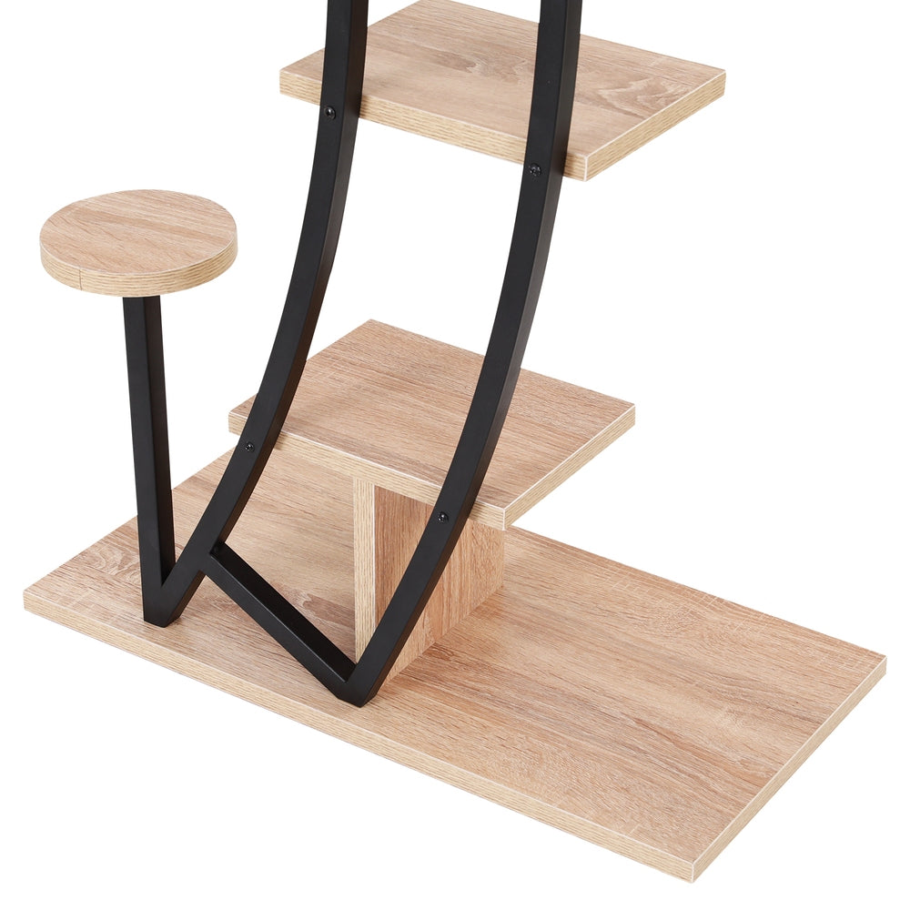 6-Tier Mini Plant Stand Shelf 155cm - Black - Homecoze