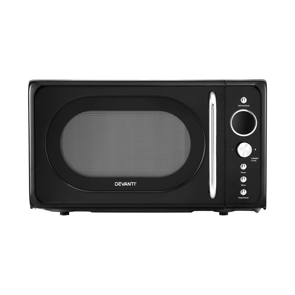 Devanti 20L Microwave Oven 700W Black - Homecoze
