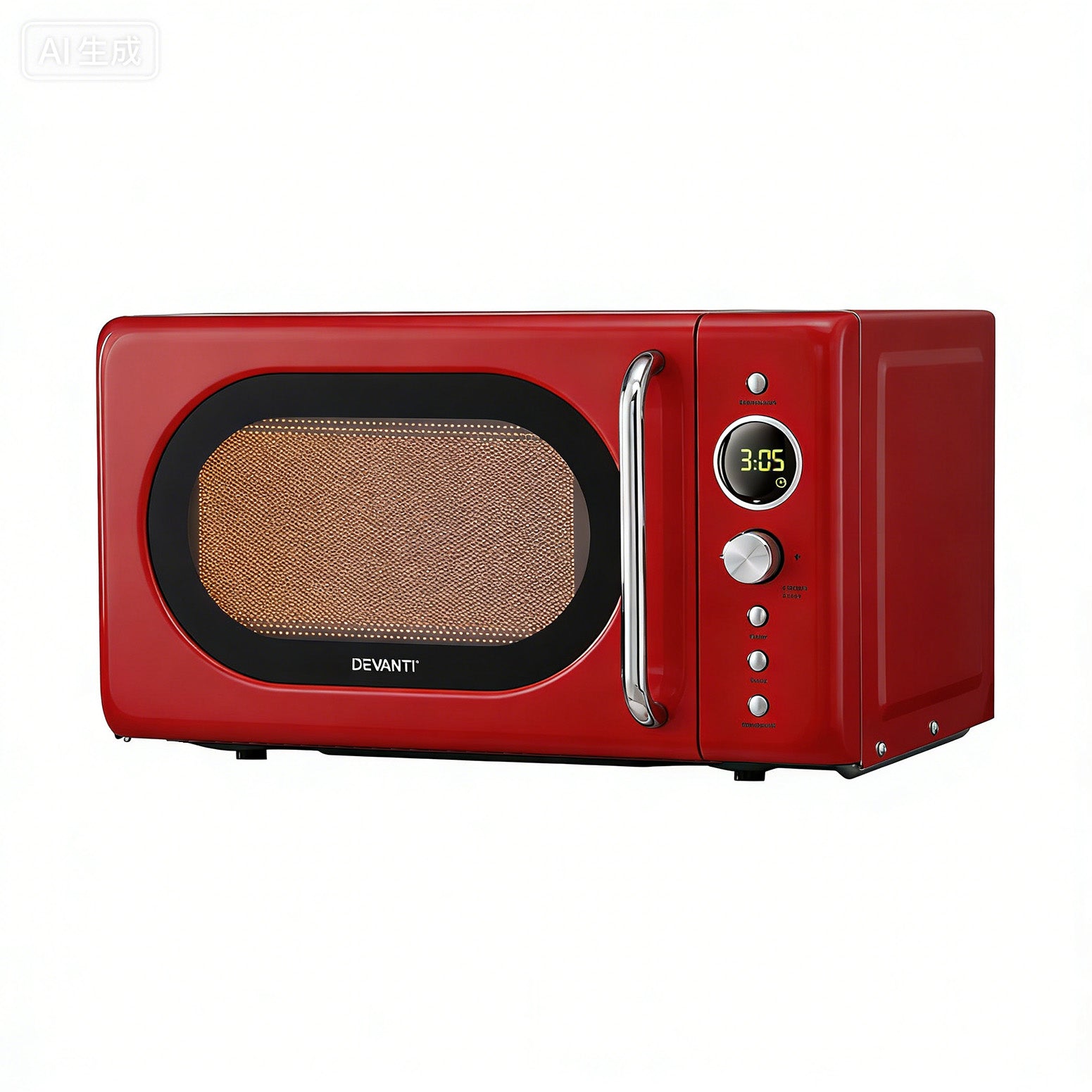 Devanti 20L Microwave Oven 700W Red - Homecoze