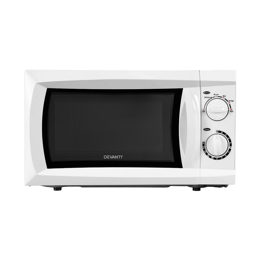 Devanti 20L Microwave Oven 800W White - Homecoze