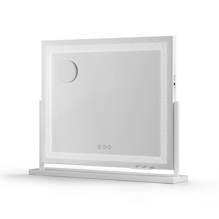 Embellir Makeup Mirror 60x50cm 360～ Rotatable Vanity Mirror with Lights Crystal LED - Homecoze