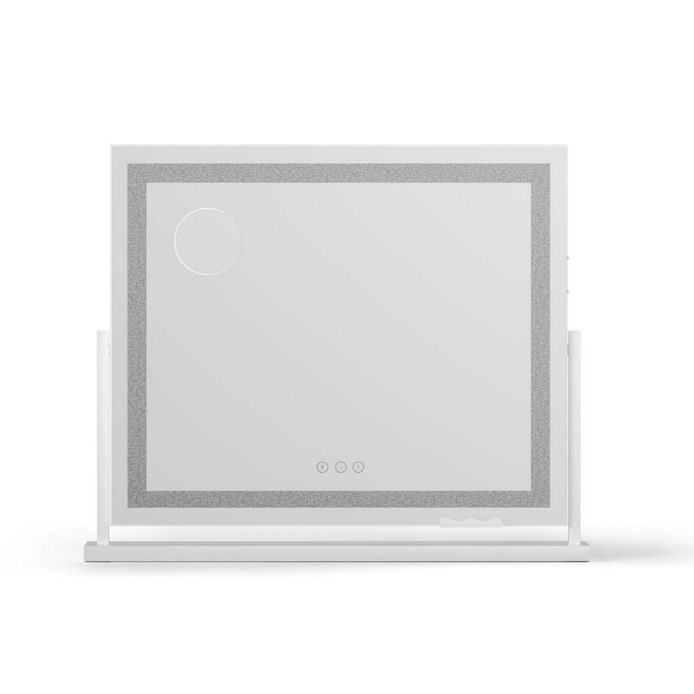 Embellir Makeup Mirror 60x50cm 360～ Rotatable Vanity Mirror with Lights Crystal LED - Homecoze