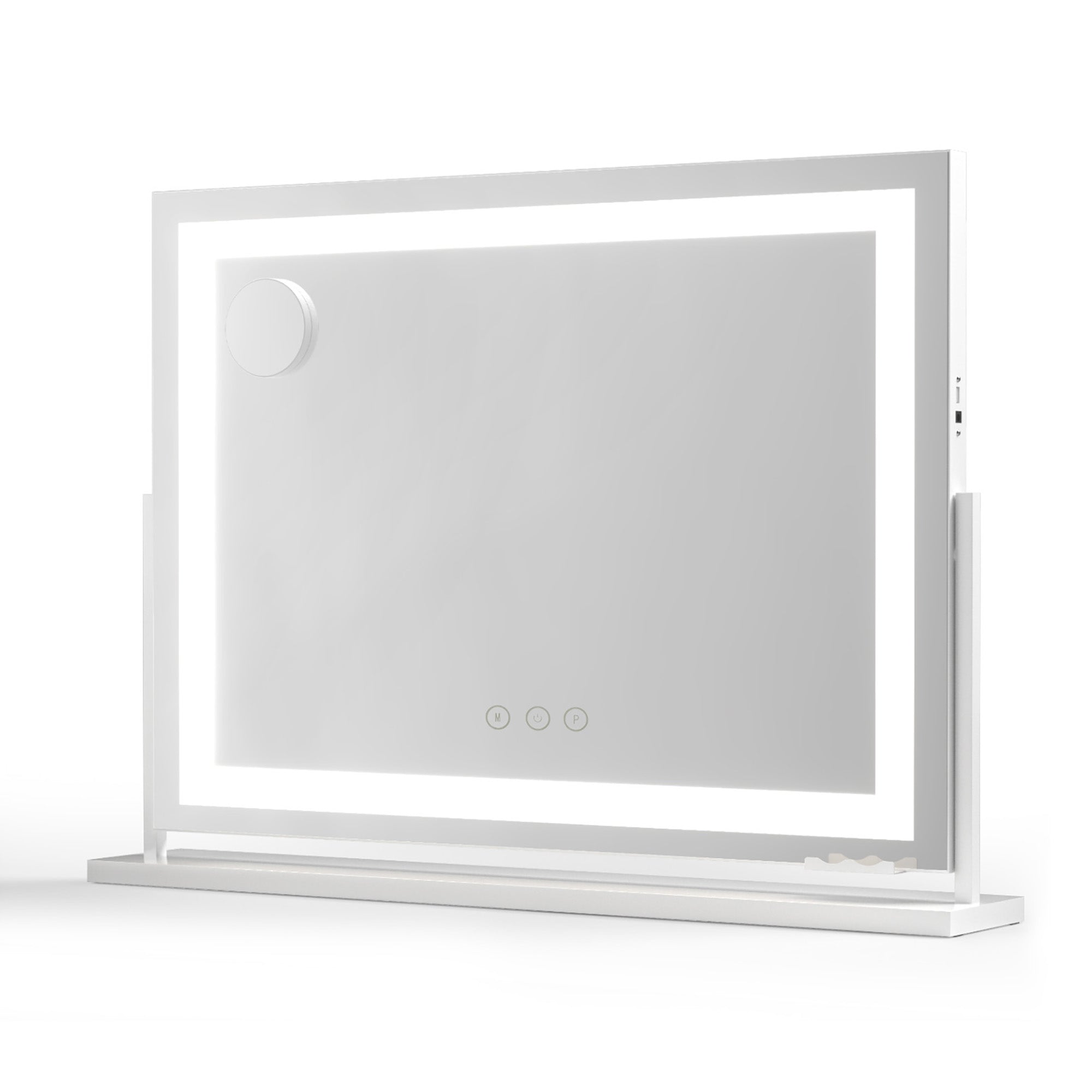 Embellir Makeup Mirror 80x58cm 360～ Rotatable Vanity Mirror with Lights Bright Light Strip Adjustable - Homecoze