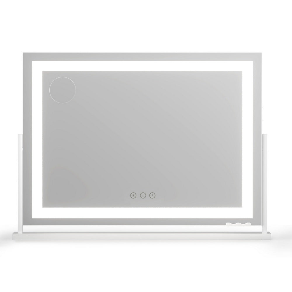 Embellir Makeup Mirror 80x58cm 360～ Rotatable Vanity Mirror with Lights Bright Light Strip Adjustable - Homecoze