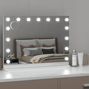 LED Makeup Mirror Inbuilt Bluetooth Speaker 80 x 58cm - Homecoze