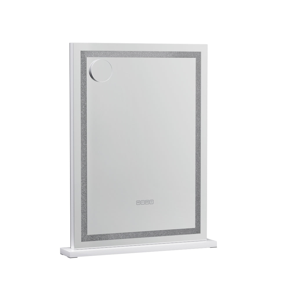 Crystal LED Makeup Mirror USB & Speaker - 58 x 80cm - Homecoze