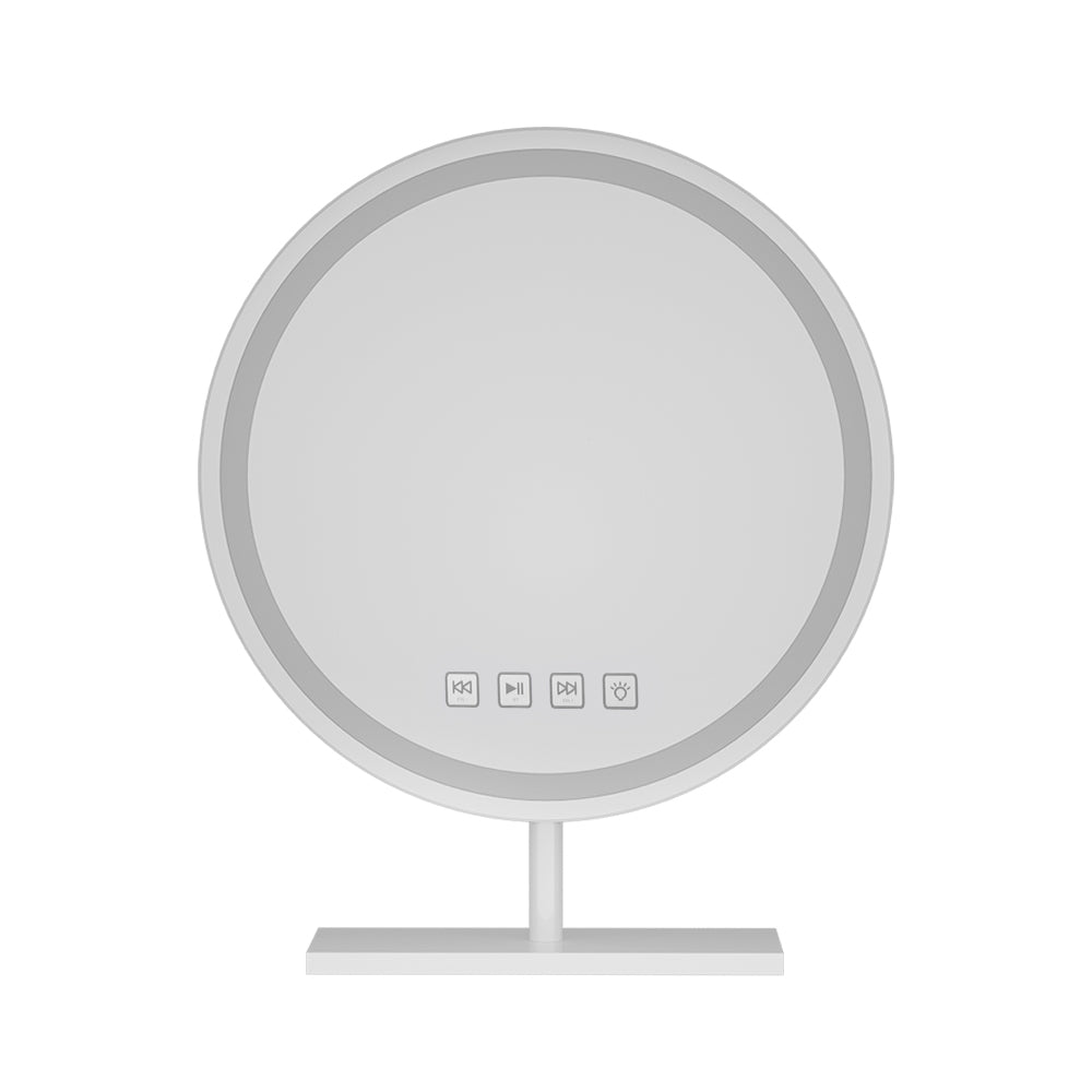 Round LED Light Strip Makeup Mirror 40x40cm - Homecoze