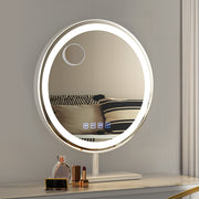 Round LED Light Strip Makeup Mirror 40x40cm - Homecoze