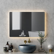 Anti-fog Wall Mirror with LED Back-lighting for Bathroom - 70 x 50cm - Homecoze