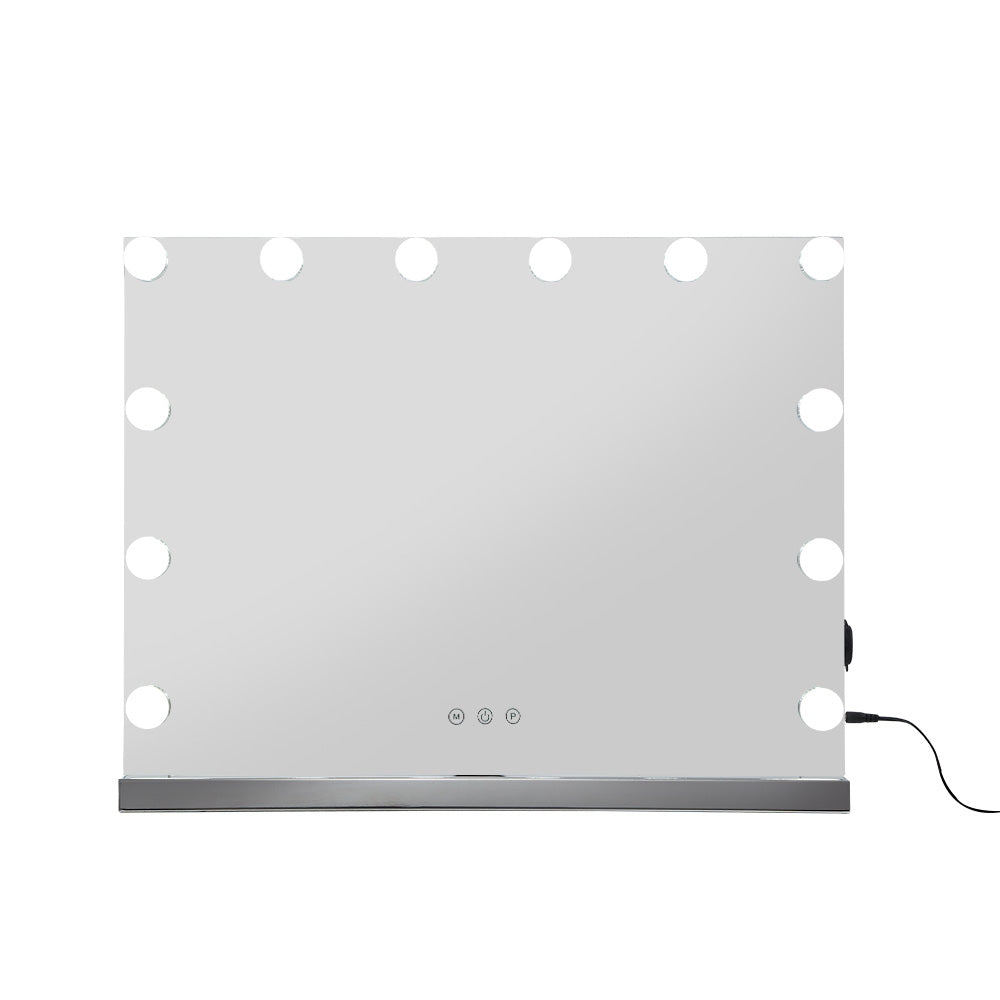 Hollywood Make Up Mirror with 15 LED Light Bulbs - 58 x 46cm - Homecoze