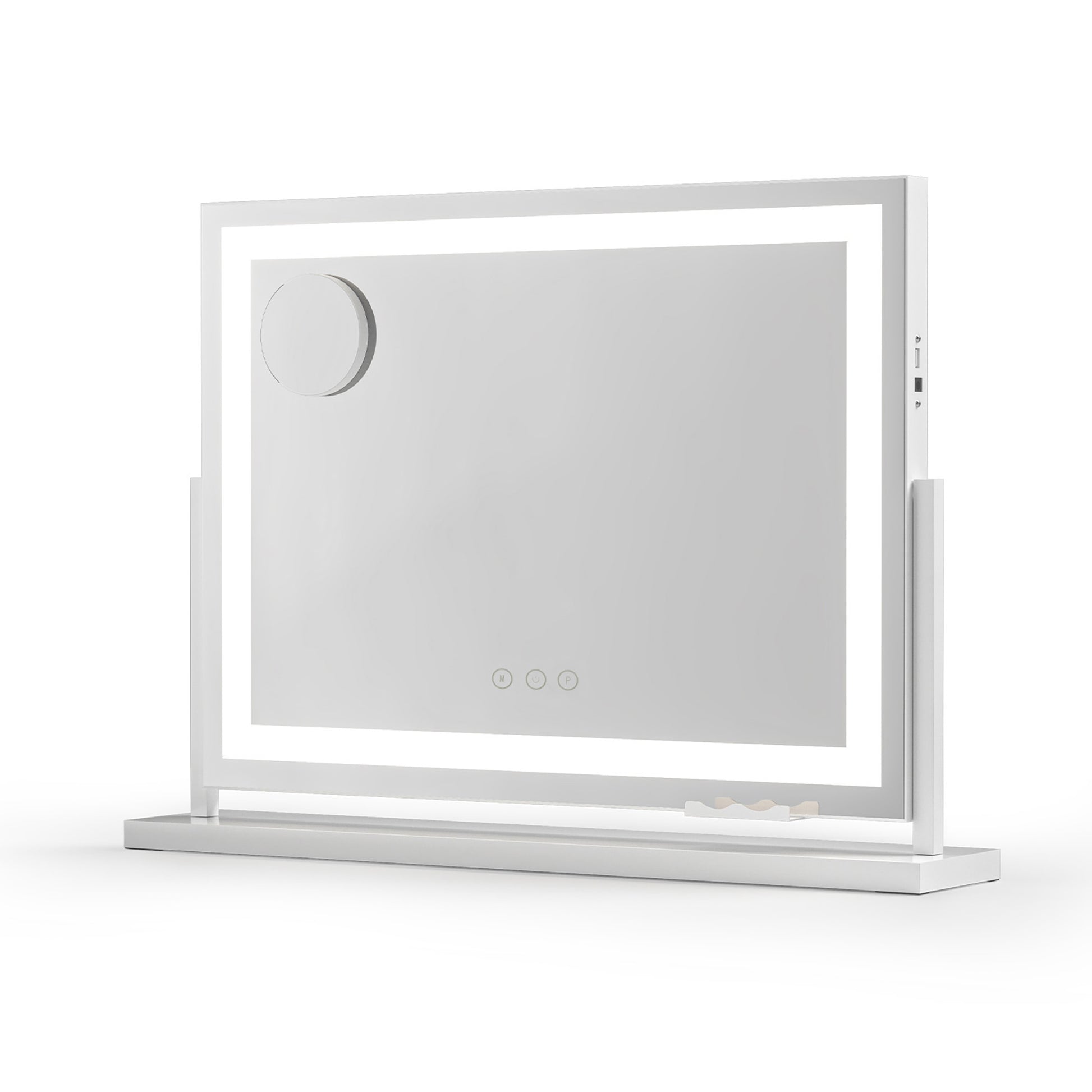 Embellir Makeup Mirror 58x46cm 360～ Rotatable Vanity Mirror with Lights Bright Light Strip Adjustable - Homecoze