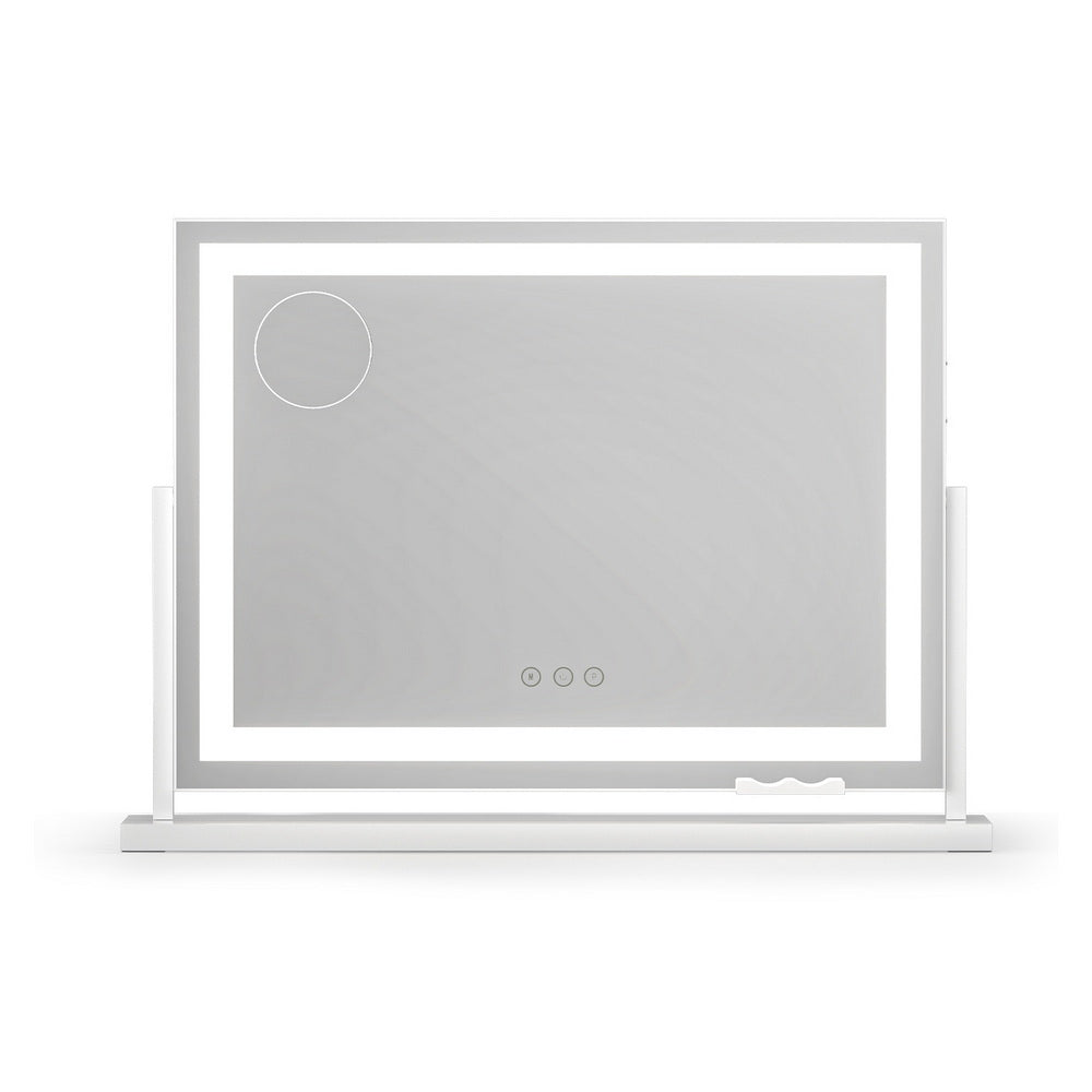 Embellir Makeup Mirror 58x46cm 360～ Rotatable Vanity Mirror with Lights Bright Light Strip Adjustable - Homecoze