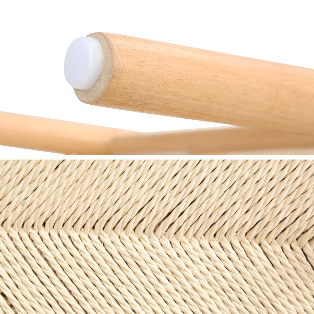 Wishbone Woven Seat Dining Chair - Oak - Homecoze