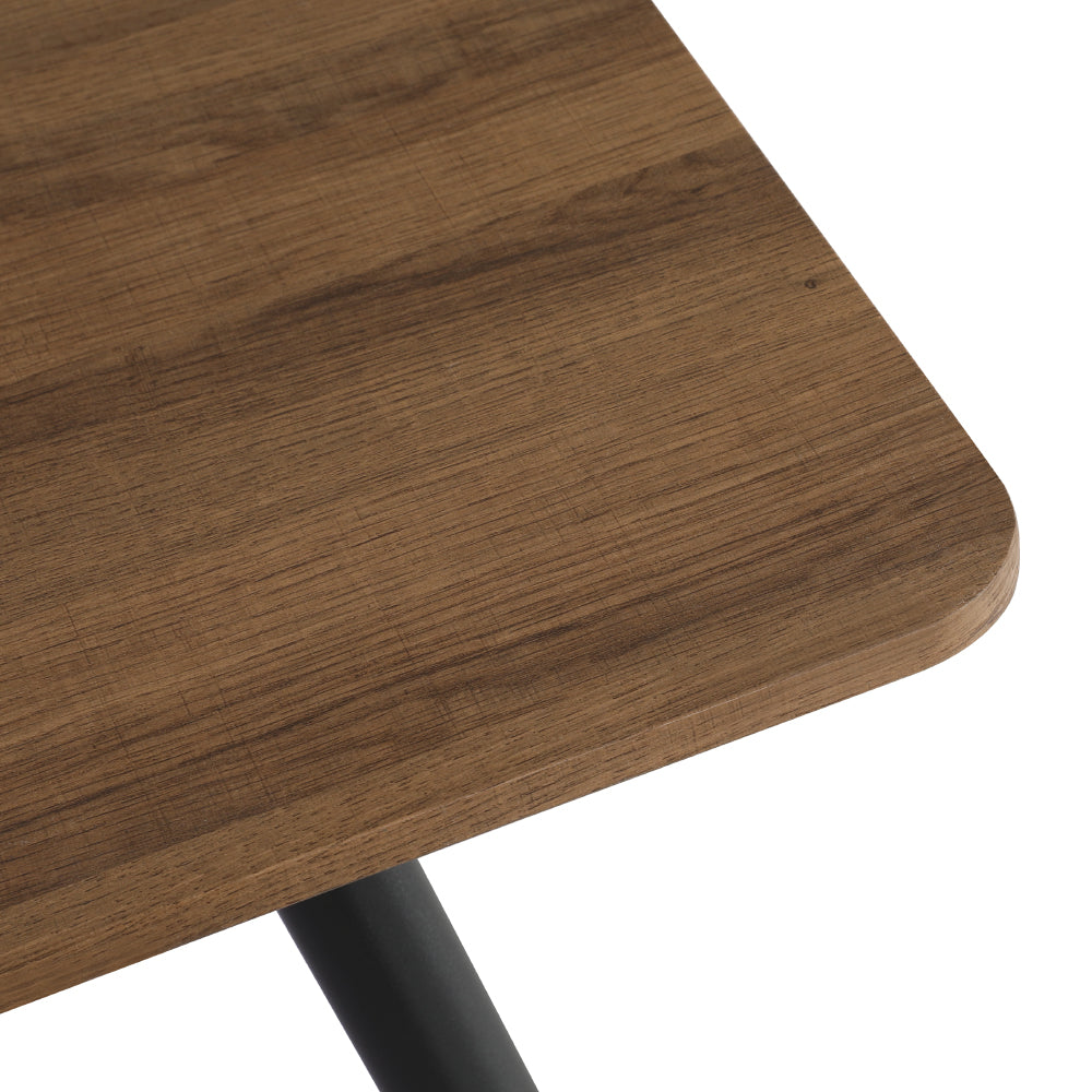 Petite Modern Wooden Dining Table 4 Seater Cafe Style - 120cm - Homecoze