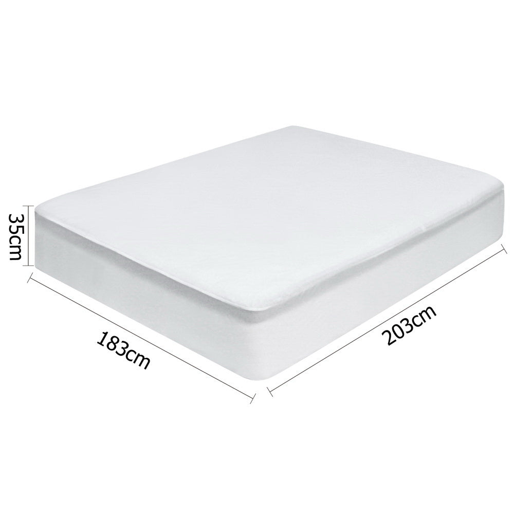 Bamboo Terry Waterproof Mattress Protector - King