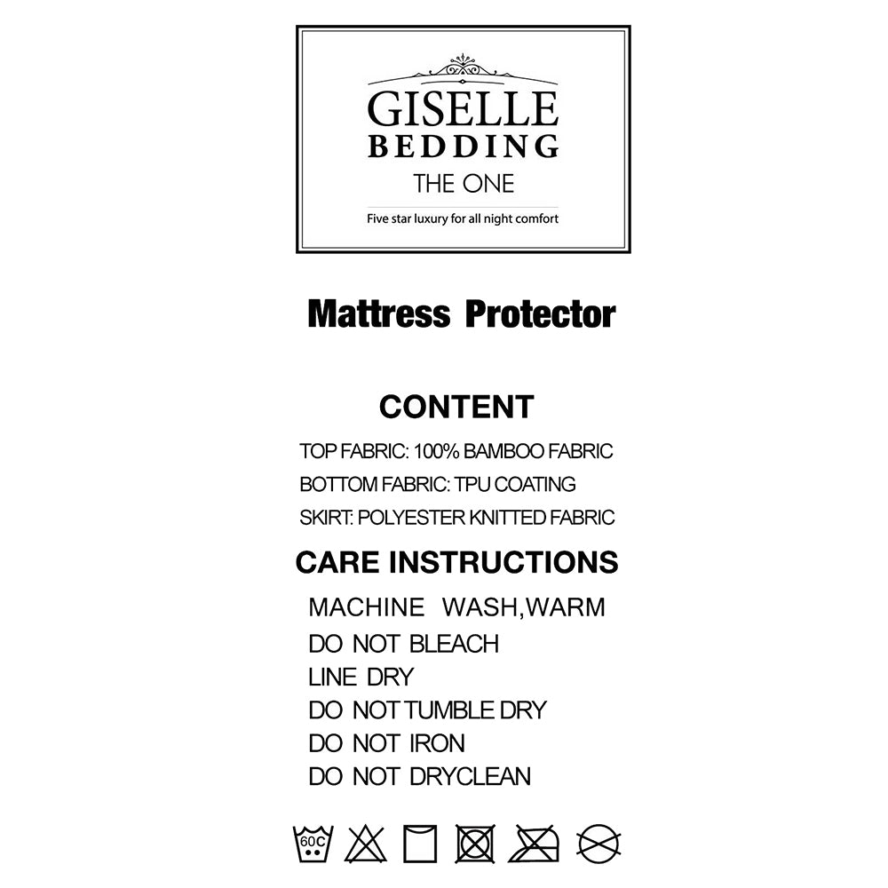 Giselle Bedding Mattress Protector Queen - Homecoze
