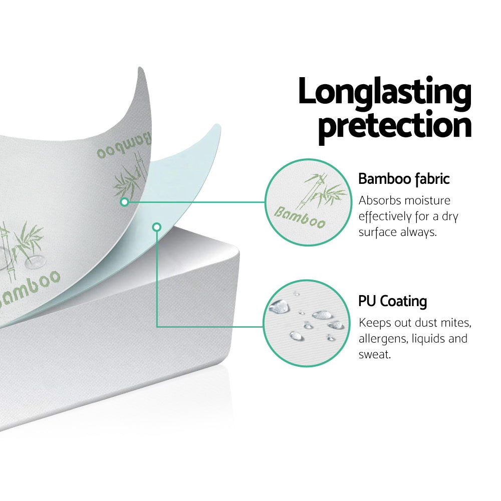 Giselle Bedding Mattress Protector Bamboo Queen - Homecoze