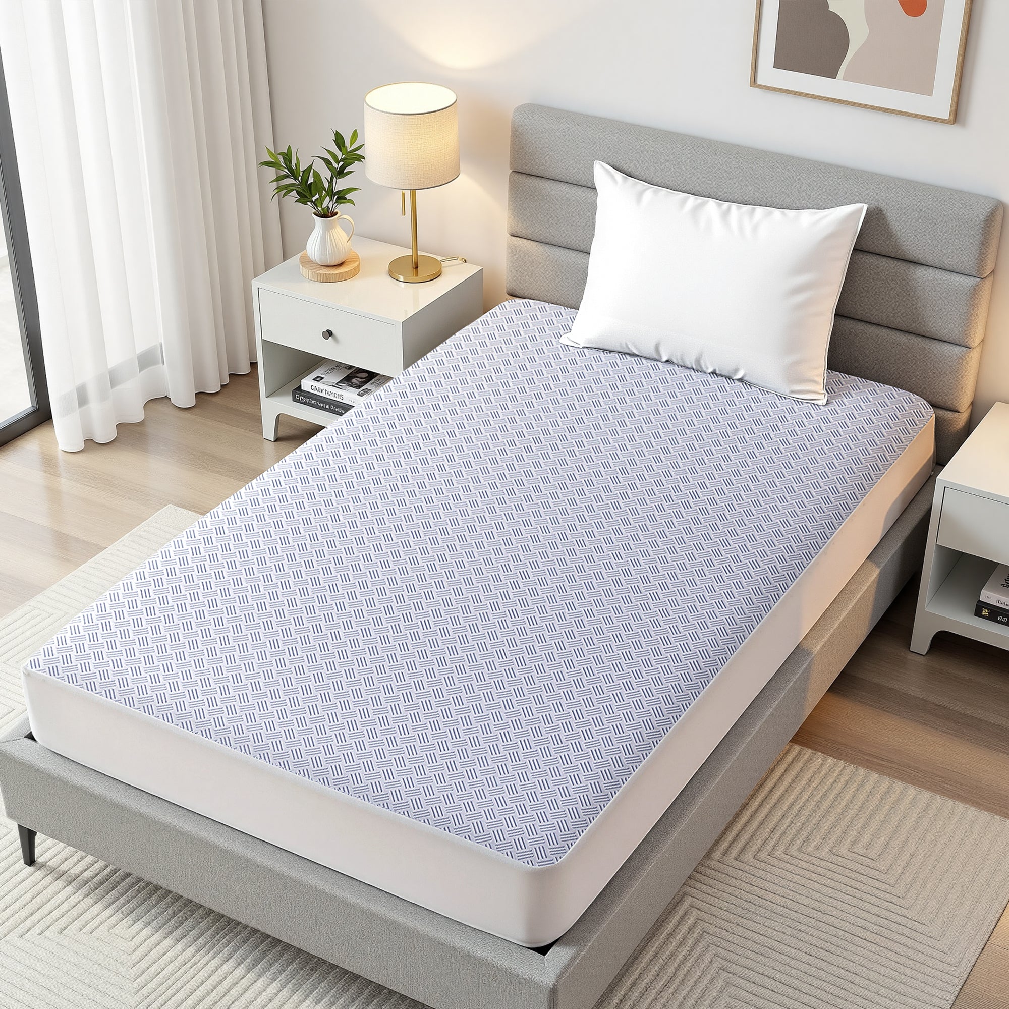 Cooling Waterproof Mattress Protector - King Single