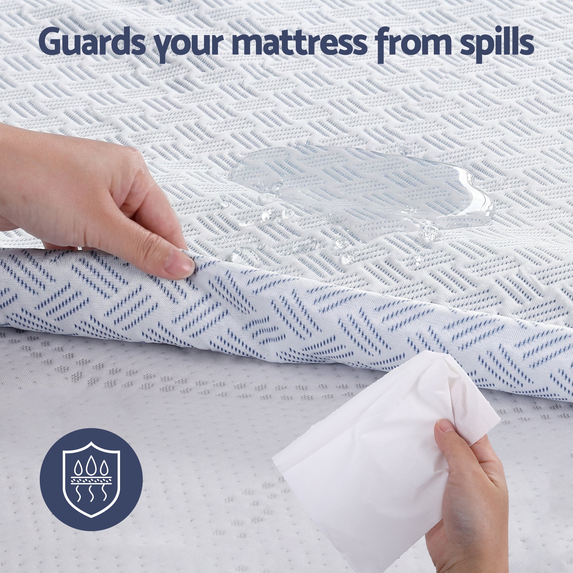 Cooling Waterproof Mattress Protector - Queen