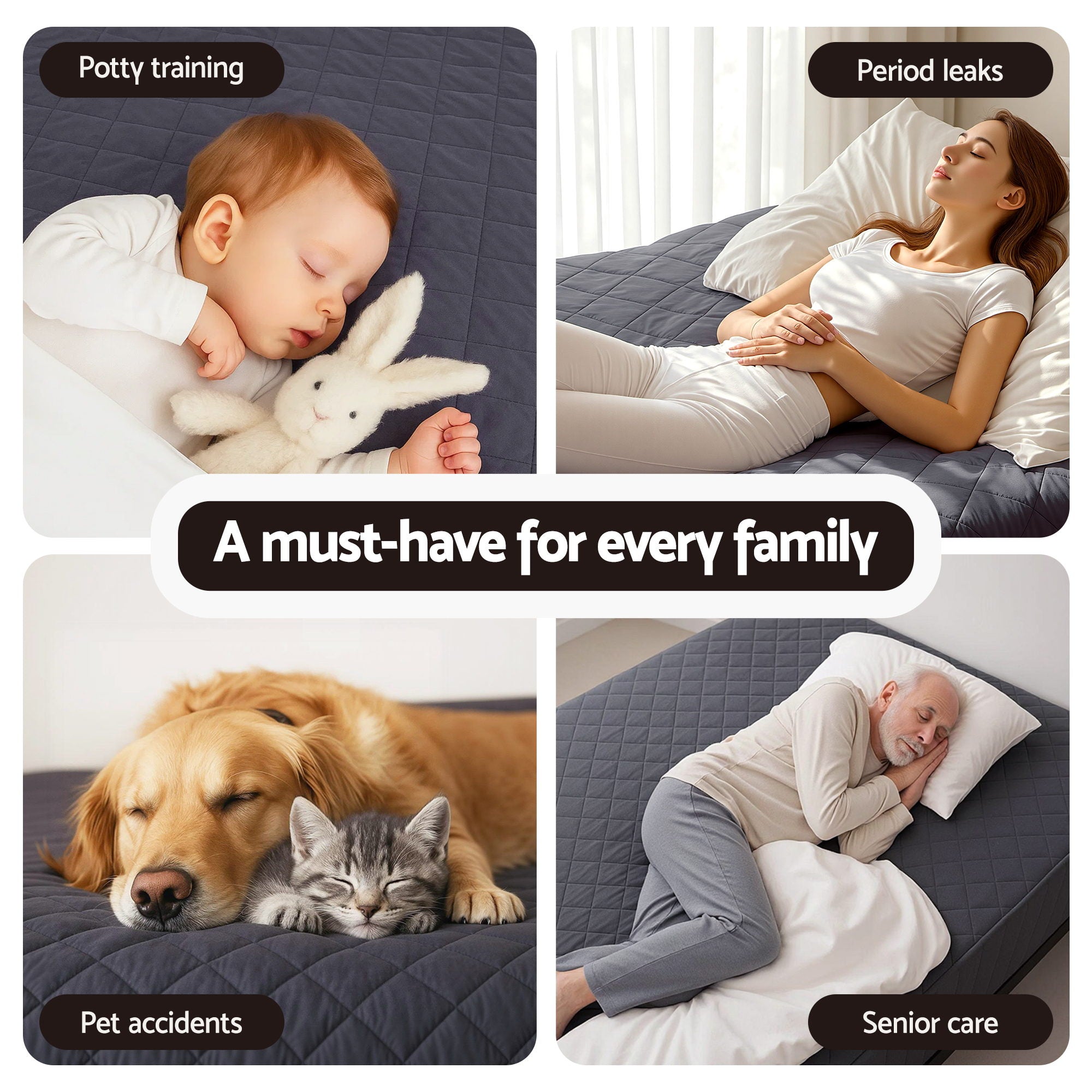 Microfiber Water-Resistant Mattress Protector - Single