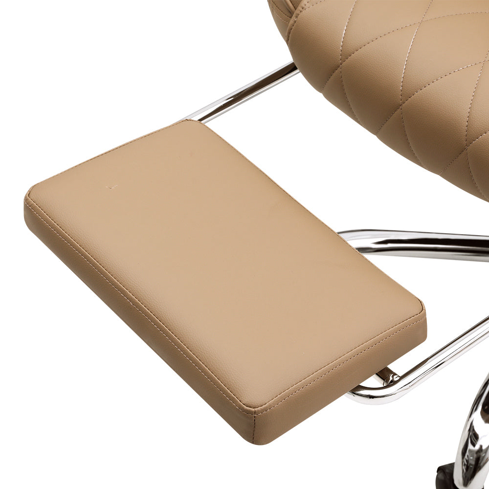 Executive PU Leather Office Chair Recliner & Footrest - Espresso - Homecoze