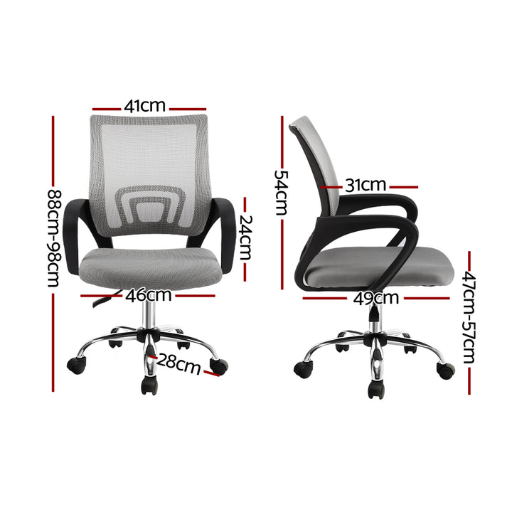 Classic Mid-Back Mesh Office Chair – Grey