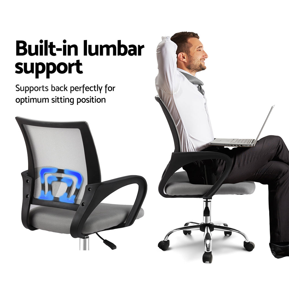 Essential Mesh Office Chair – Grey - Homecoze