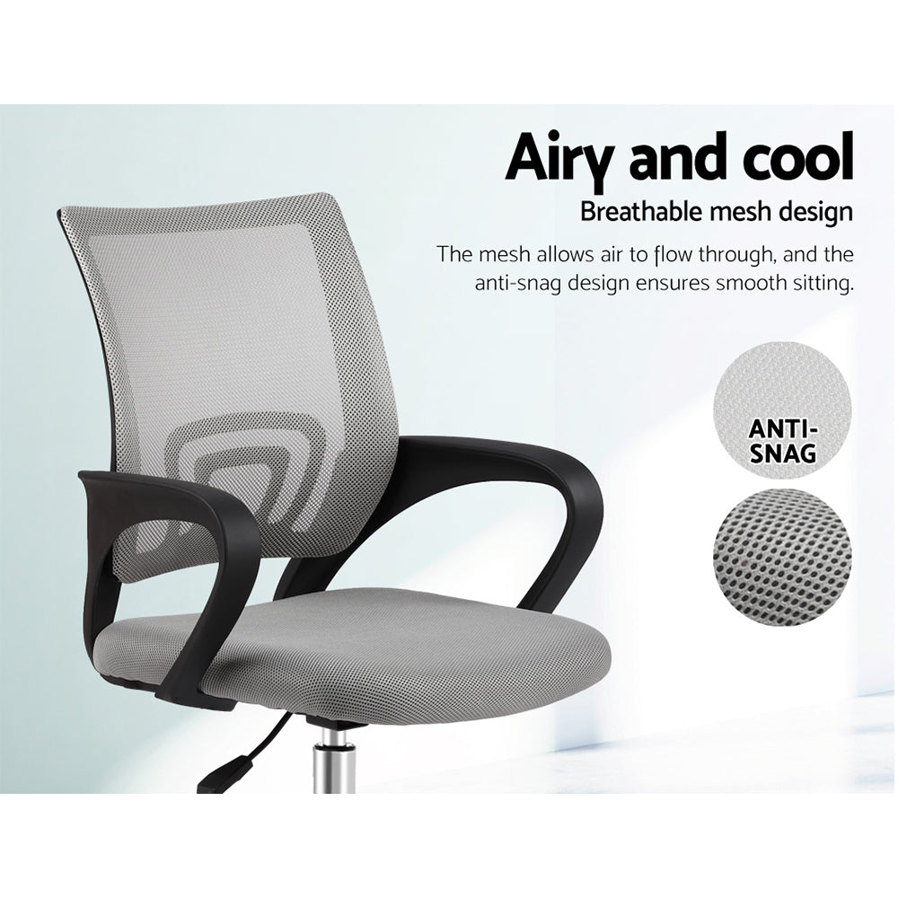 Classic Mid-Back Mesh Office Chair – Grey